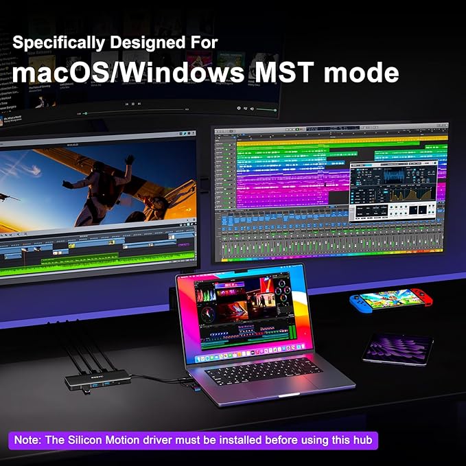 USB C Docking Station 3 Monitors Compatible - Image 3