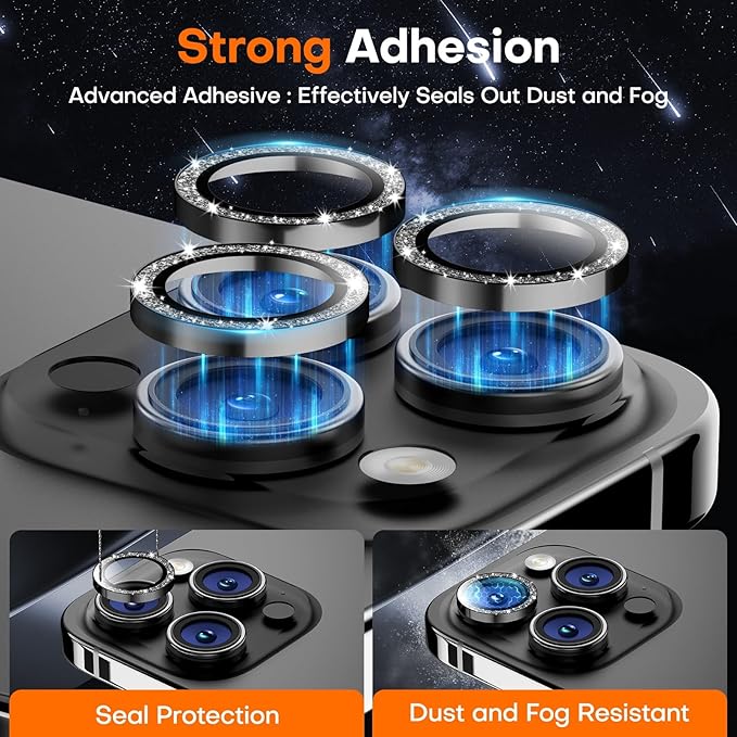 Camera Lens Protector for iPhone 16 Pro Max/16 Pro/15 Pro Max/15 Pro/14 Pro - Image 2