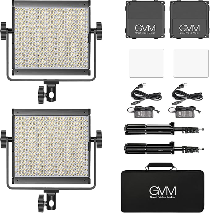 GVM RGB Video Lighting, Bi-Color Led Video Light Kit - Image 7