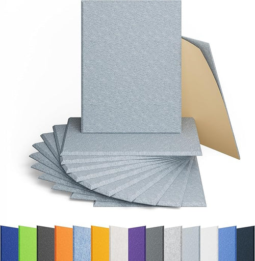 12 Pack Acoustic Panels Self Adhesive Sound Proof Foam, High Density Sound by Amantech
