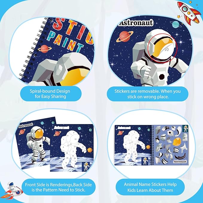 homicozy 4PCS Sticker Paint Books - Image 5