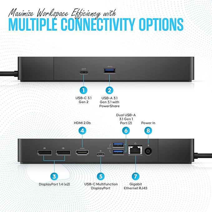WD19DCS Dell Docking Station USB C - Image 4