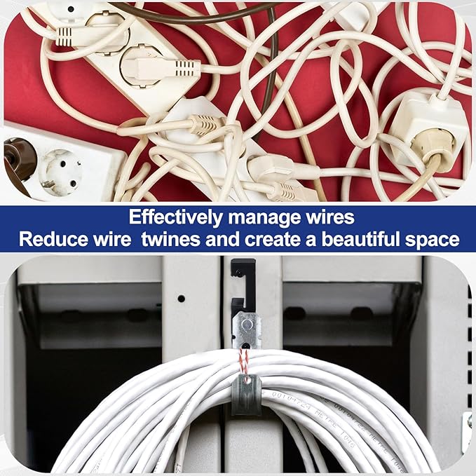 Zonon 25 Pcs J Hooks for Hanging Metal J Hook Hangers Cable Support - Image 6