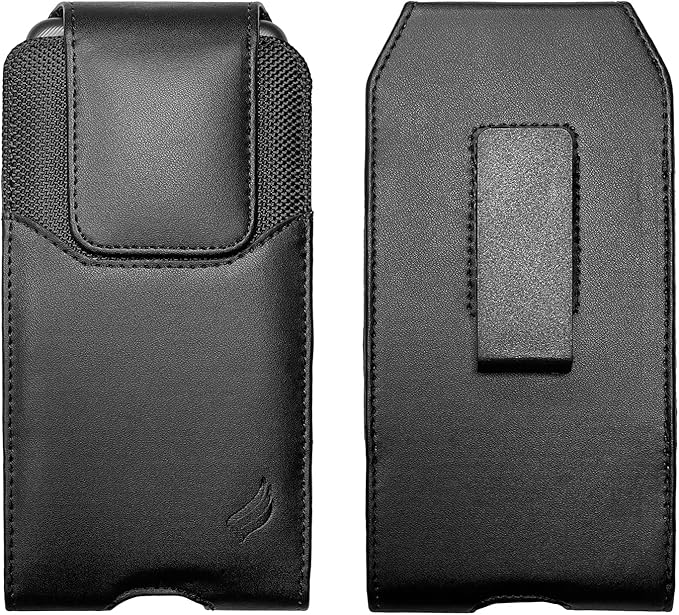 Leather Cellphone Holster for iPhone 12/13/14/15 Pro Max/Plus, Samsung Galaxy by Eaglecell