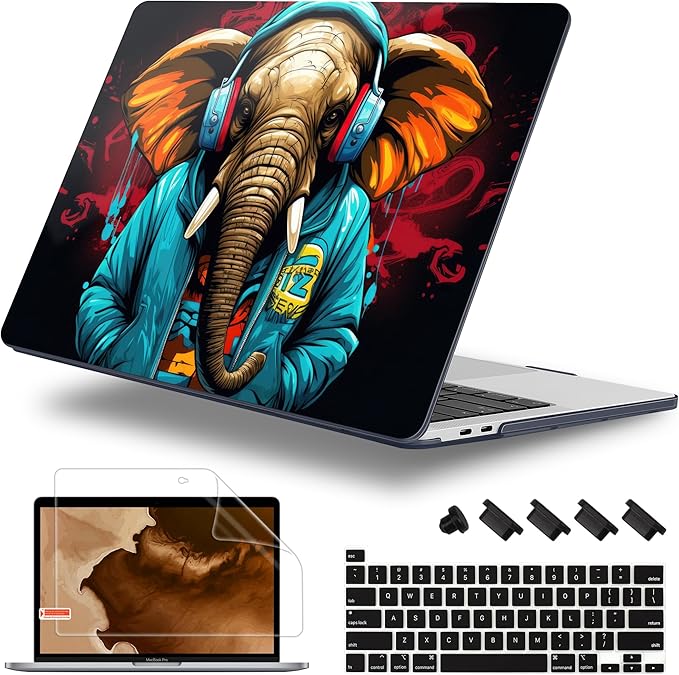 Case for MacBook Pro 13 inch with/Without Touch Bar, Hard Shell + Keyboard by WelcomeViseNewitems