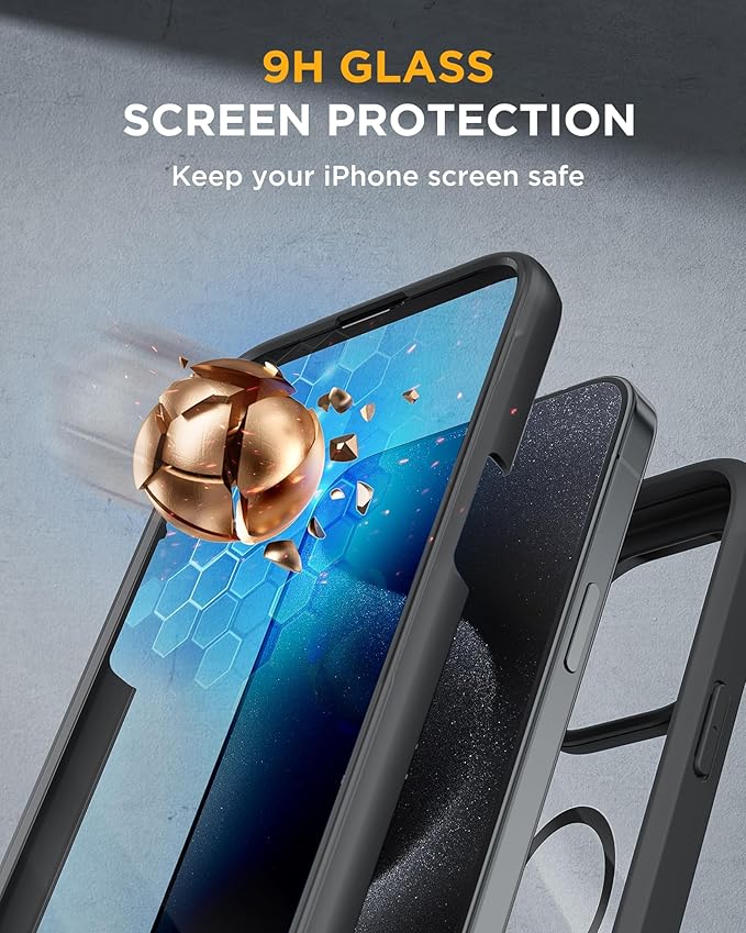 Miracase Magnetic for iPhone 15 Pro Case Full-Body Bumper Phone case - Image 3