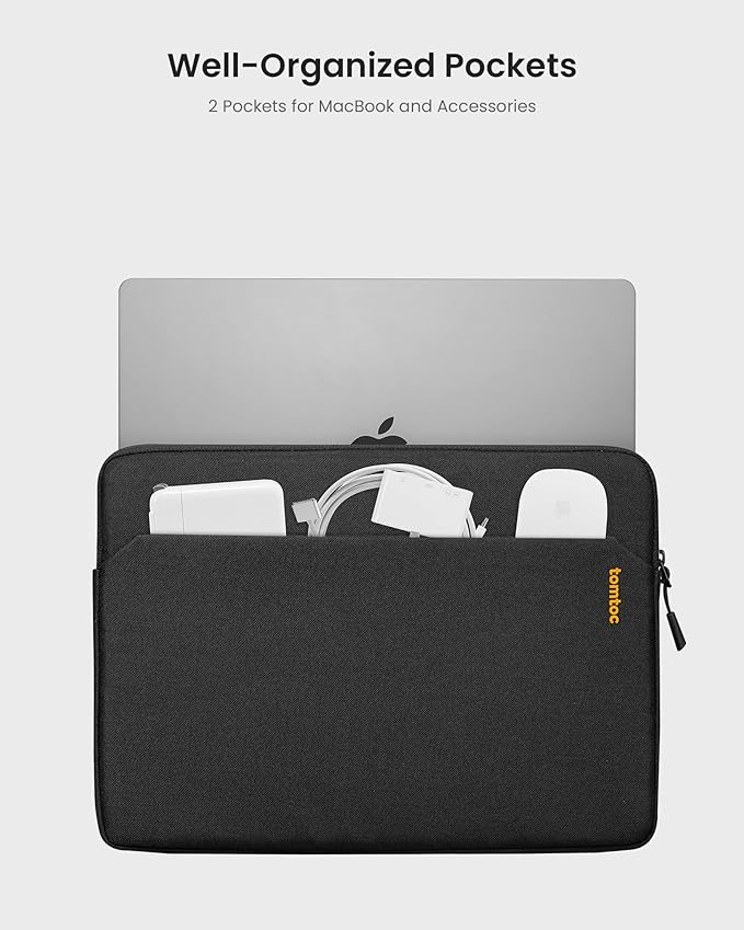 tomtoc Slim Laptop Sleeve Case for 13-inch New MacBook Air M4/A3420 M3/A3113 - Image 2