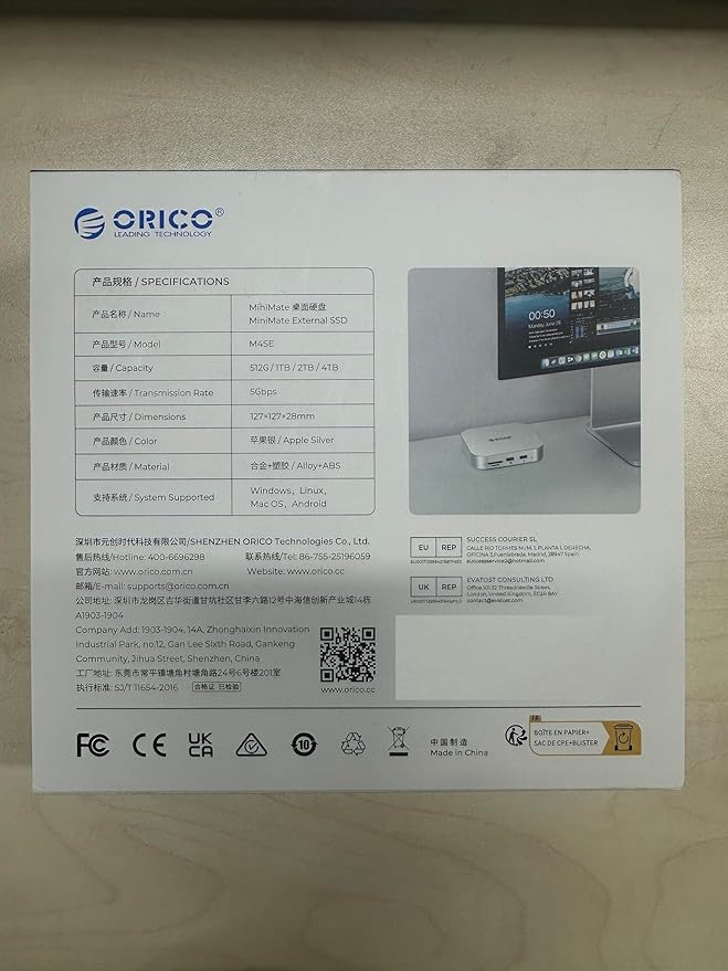 ORICO MiniMate SE Mac mini M4 512GB Storage & Docking Station, External SATA - Image 10