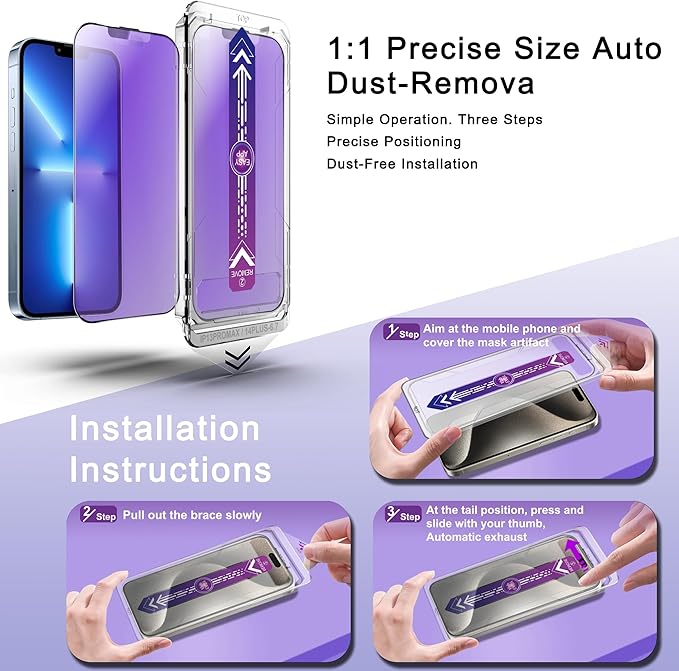 2 Pack Anti Blue Light Matte Screen Protector - Image 4