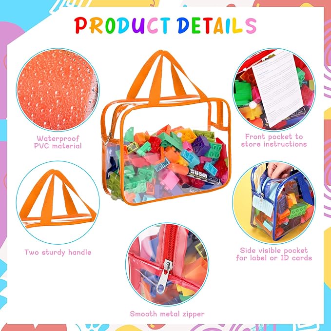 8 Packs Large Toy Storage Bags - Image 3