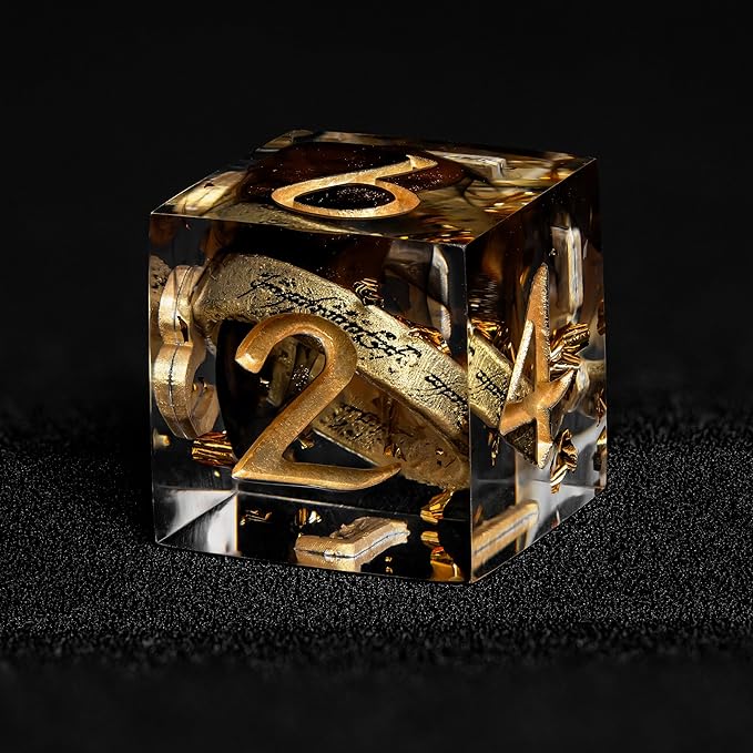 D6 Dice Set – 10× Six-Sided Resin Dice by DiceBell