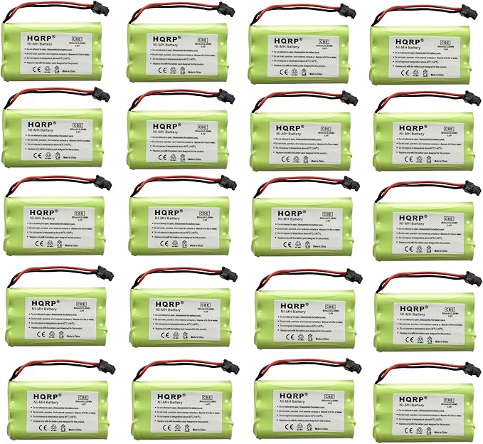 HQRP 20-Pack Cordless Phone Battery Compatible by HQRP