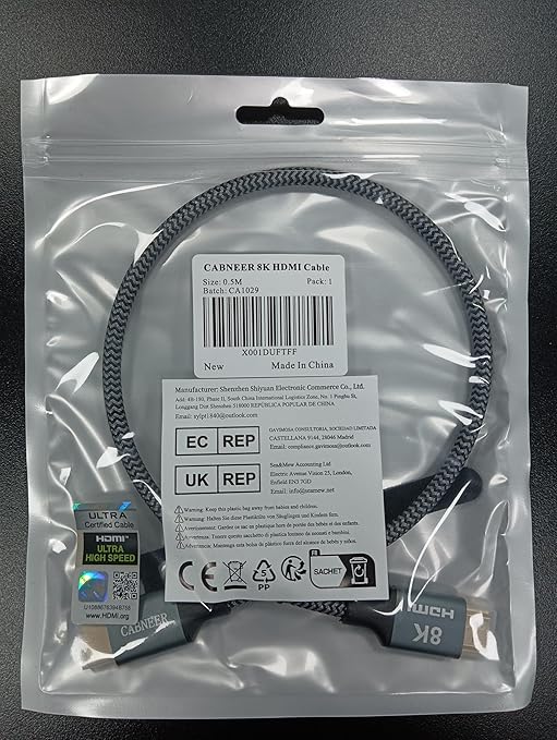 8K HDMI Cable 1ft, 48Gbps High Speed HDMI 2.1 Cable, HDMI Cord 8K@60Hz 4K@120Hz - Image 8
