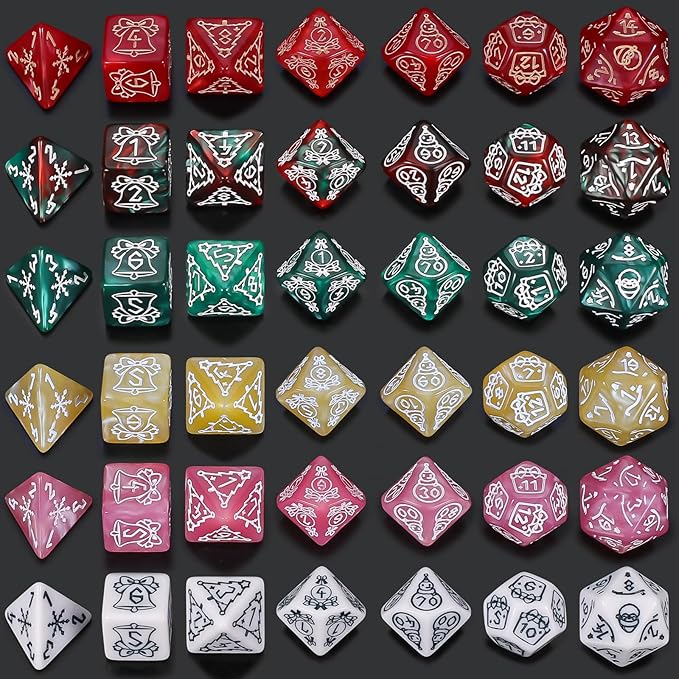 CiaraQ Polyhedral Dice Set, 6 Colors - Image 3