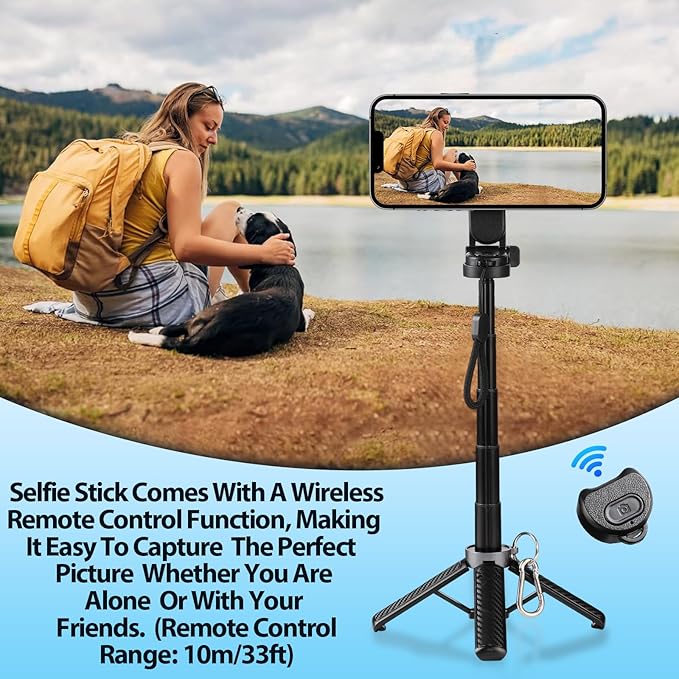 2025 New 4 in 1 Multifunctional Magnetic Selfie Stick, 360° Rotation Phone - Image 7