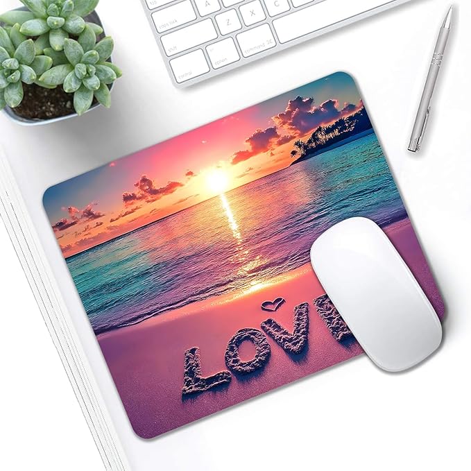 Mouse Pad, Cute Sunset Beach Mouse Pads - Image 5