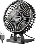 JZCreater USB Desk Fan, Mini Portable, 3 Speeds Desktop Table Cooling, Plug in by JZCreater