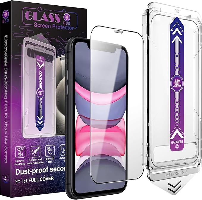 2 Pack Screen Protector for iPhone 11 / iPhon XR, 9H Tempered Glass, Full by Unknown
