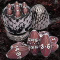 ARUOHHA DND Metal Dice Black Red Dragon Egg Dice by ARUOHHA