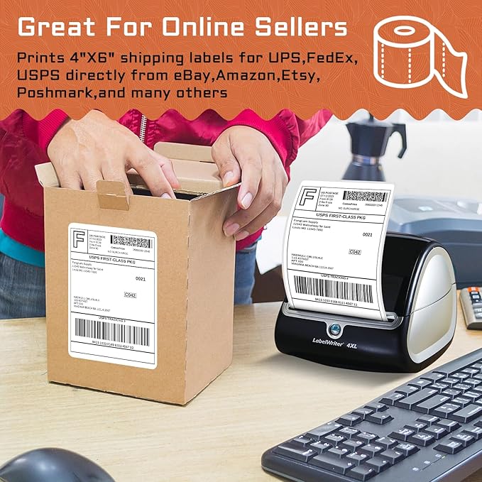 8 Rolls 4XL Labels 4"x6" Direct Thermal Shipping Label Compatible - Image 4