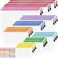 24pcs Mesh Waterproof Pouch Bags, 9 Sizes Clear Pouches, Organizer Bags by VVCOIIROEI