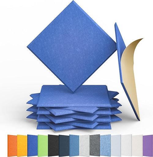 12 Pack Acoustic Panels Self Adhesive Sound Proof Foam, High Density Sound by Amantech