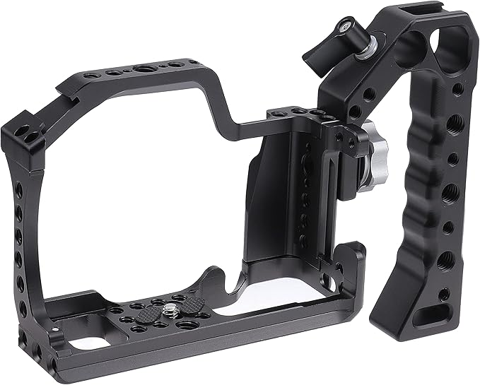 FocusFoto Camera Cage +Top/Side Handle Grip Kit, Aluminium Alloy Video - Image 6