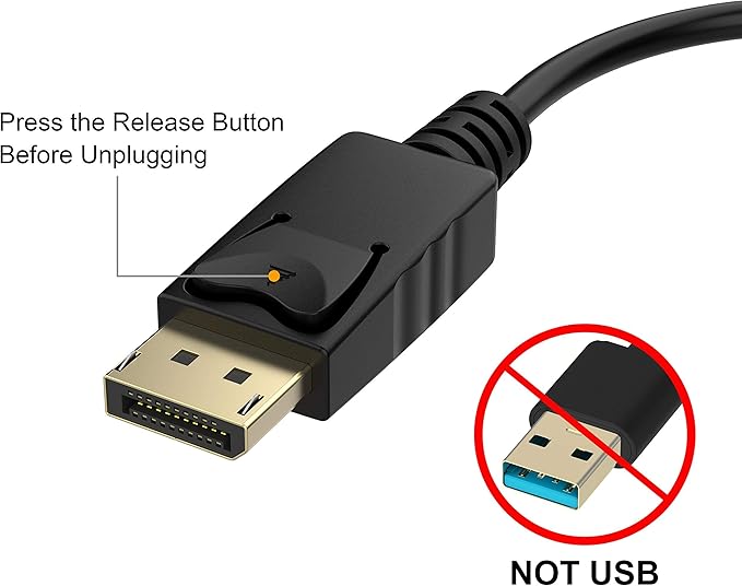 4K DisplayPort to HDMI Adapter, 5 Pack, Uni-Directional Gold-Plated Display - Image 2