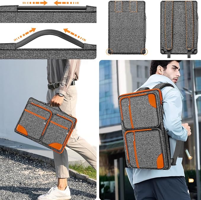ZINZ Laptop Case 15 15.6 16 inches Sleeve Slim Briefcase Spill-Resistant Handbag - Image 5