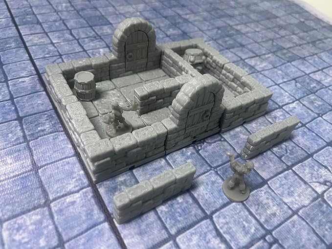 Miniature RPG Modular Tile System 18mm or 28mm DND Terrain Building Accessories - Image 2