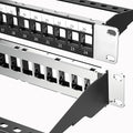 Jadaol 24 Port Blank Patch Panel, 1U 19inch Rack/Wall Mount Patch Panel by WespecializeinEthernetcablesandrelatedperipheralproducts