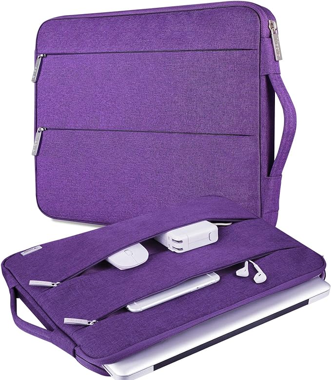 Voova Laptop Sleeve Carrying Case 15.6 16 Inch, Slim Computer Cover Bag by Voova