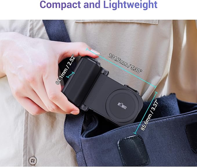 KIWIFOTOS Universal Phone Camera Grip Phone Tripod Mount - Image 7