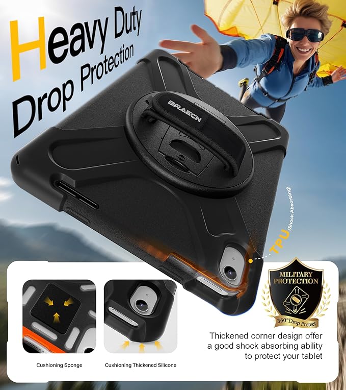 BRAECN for iPad 11th/10th Generation case 11/10.9 inch 2025/2022 Heavy Duty - Image 4