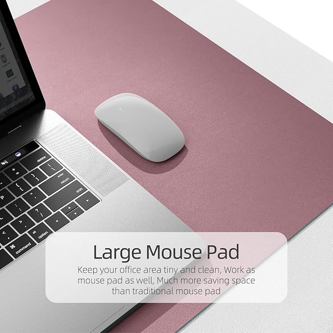 YSAGi Desk Mat, 35.4" x 17" Waterproof Laptop Leather Pad Protector, Large - Image 4