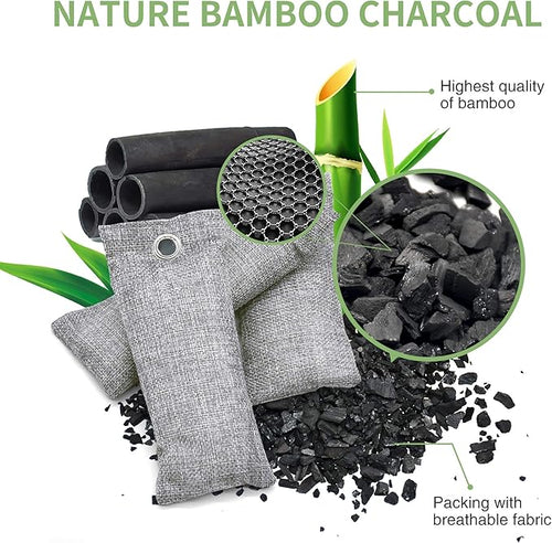 12 Pack Bamboo Charcoal Air Purifying Bag, Activated Charcoal Bags Odor Absorber - Image 2