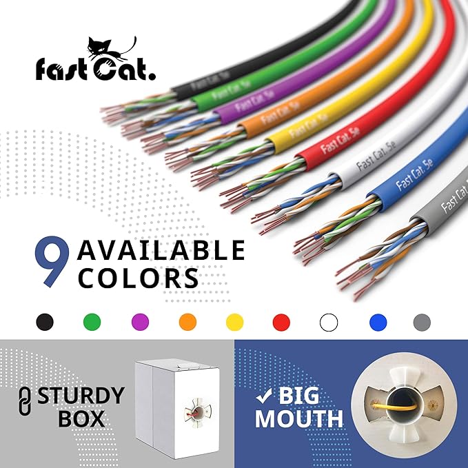 fast Cat. Cat5e Ethernet Cable 1000ft - Image 9