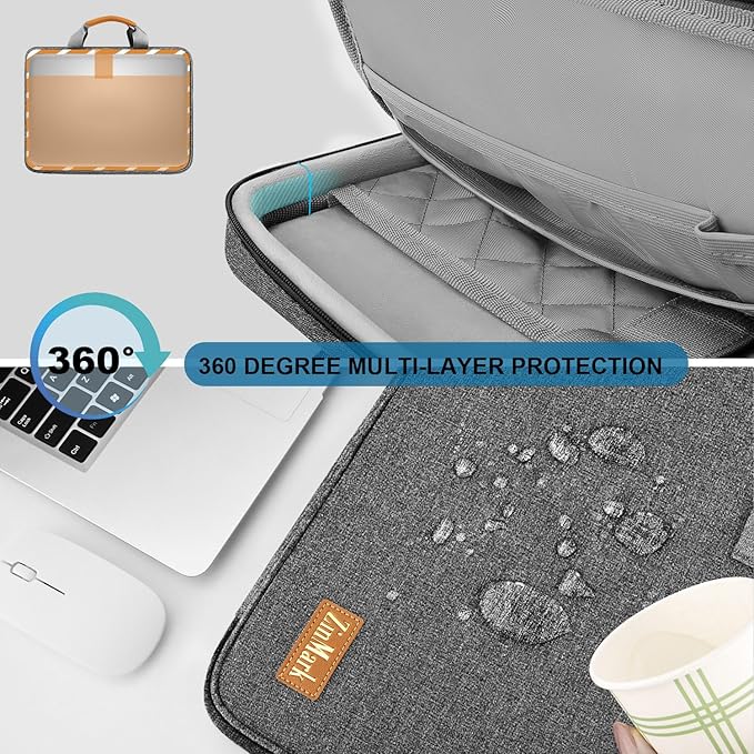 Laptop Case 15.6 Inch Briefcase Military-Grade Protection - Image 3