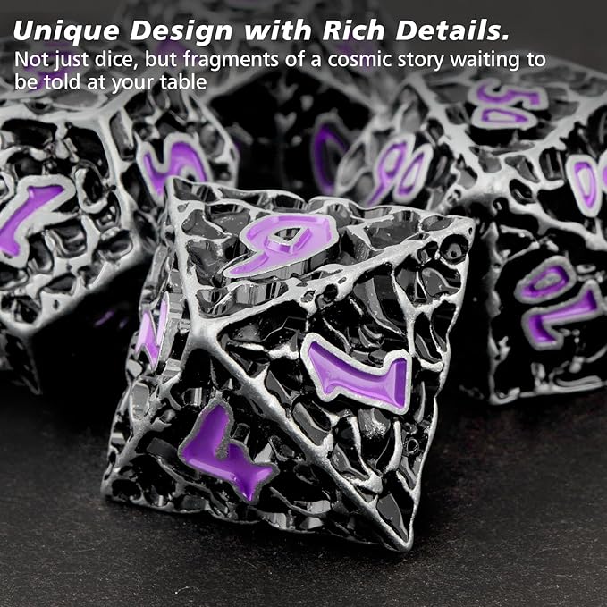 PJOY Metal Dice Set D&D for Dungeons and Dragons Dice - Image 4