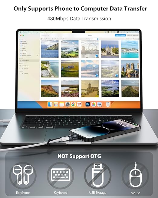 USB C to Lightning Adapter, Type C to Lightning Adapter Support 36W PD Fast - Image 4