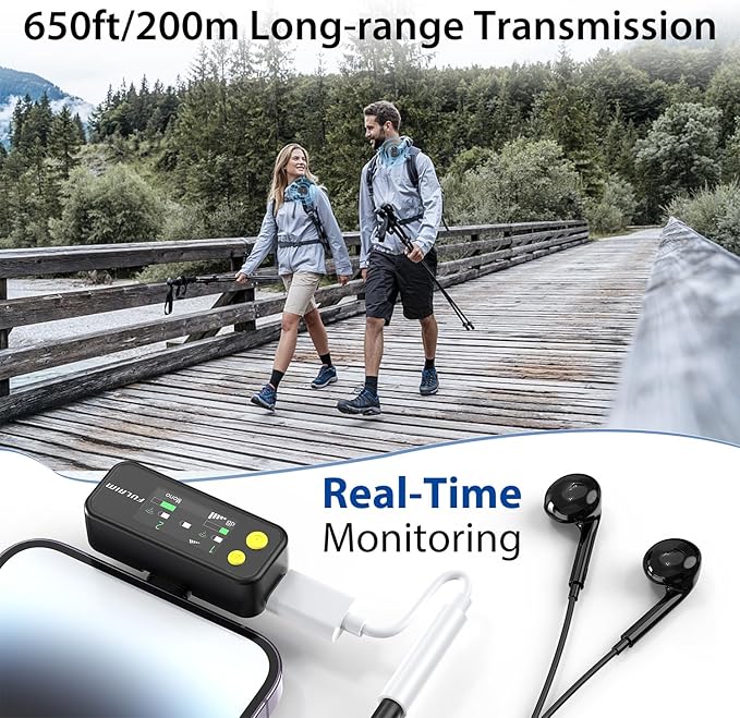 FULAIM X5M Wireless Lavalier Microphone System, Lavalier Lapel Mic - Image 7
