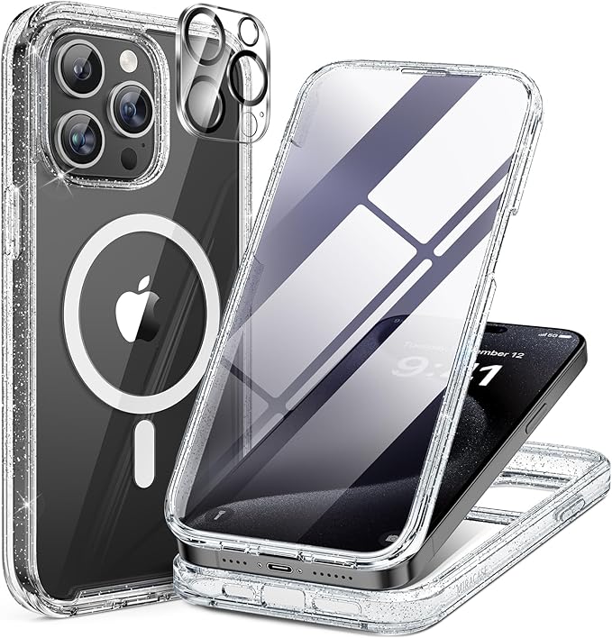 Miracase Magnetic for iPhone 15 Pro Max Case 6.7'' Full-Body Drop Proof Phone by Miracase