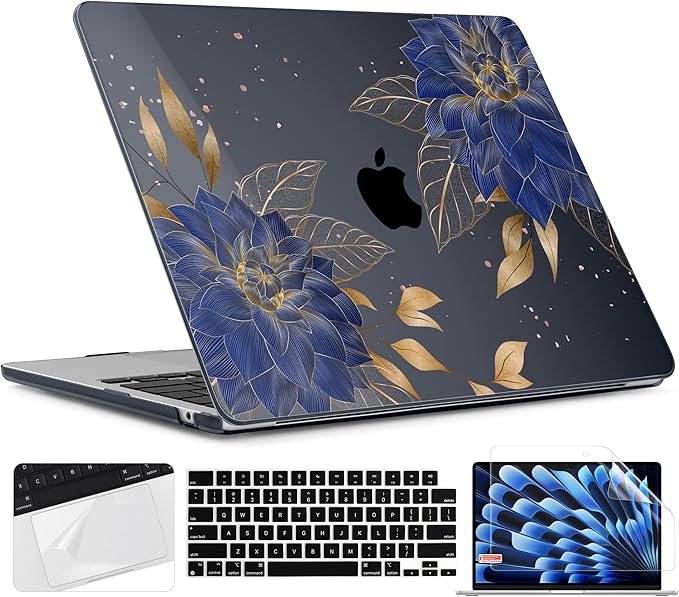 TWOLSKOO for M4 MacBook Air 13.6 inch Case 2025-2022 Release M4 A3240 M3 A3113 by TWOLSKOO