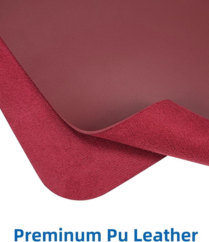AFIING Leather Desk Pad Protector, Mouse Pad, Office Desk Mat, Non-Slip PU - Image 2