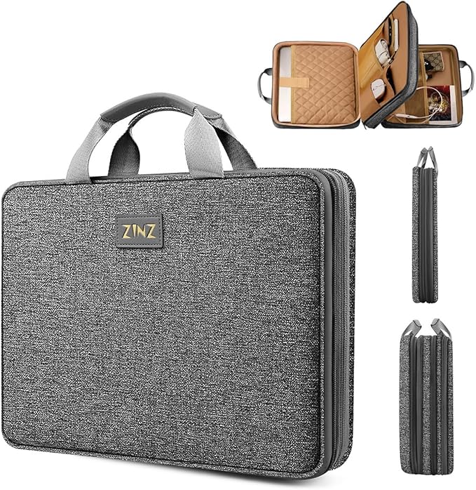 ZINZ Slim Expandable 13 13.3 13.6 14 Laptop Case Sleeve Compatible by ZINZ