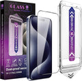 2 Pack Screen Protector for iPhone 15 Pro, 9H Tempered Glass, Full Coverage by Unknown