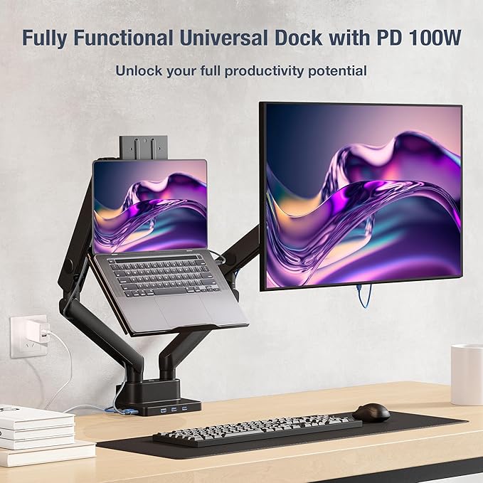 AVLT Dual 17”-38" Monitor Arm Desk Mount - Image 9