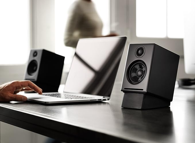 Audioengine A2+ Desktop 24 Bit Wireless Bluetooth Desktop Speakers - 60W - Image 10