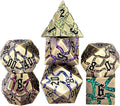 Metal DND Dice Set, Glitter Crack Dice Set by Maywin