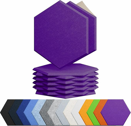 12 Pack Acoustic Panels Self Adhesive Sound Proof Foam, High Density Sound by Amantech